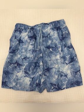 rokka & rolla blue shark swim trunks size medium
